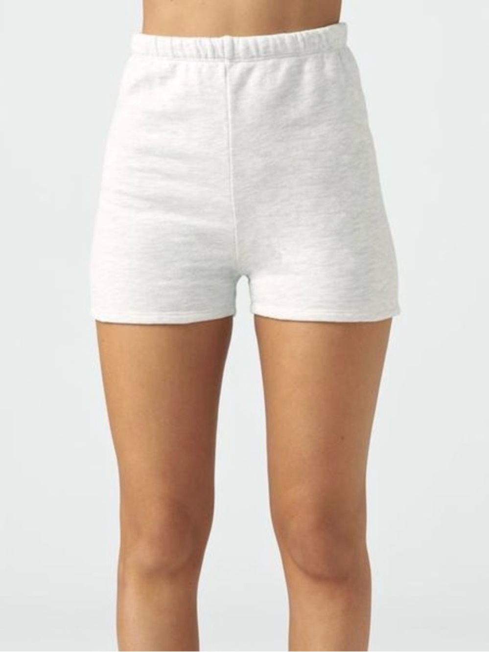Joah Brown Gray Fitted Sweat Shorts Size S/M
